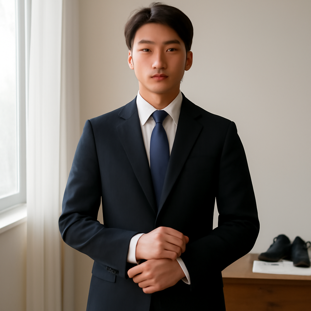 남자면접정장 대표 이미지